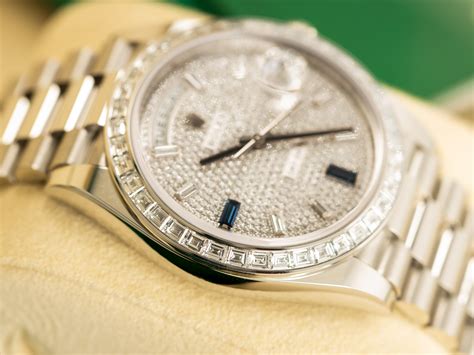 day date 40 rolex platinum diamond bezel|rolex diamond bezel price.